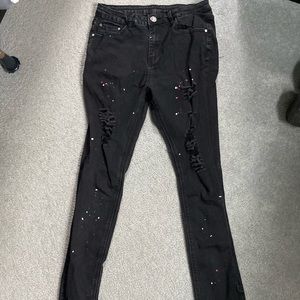 Paint Splatter Jeans